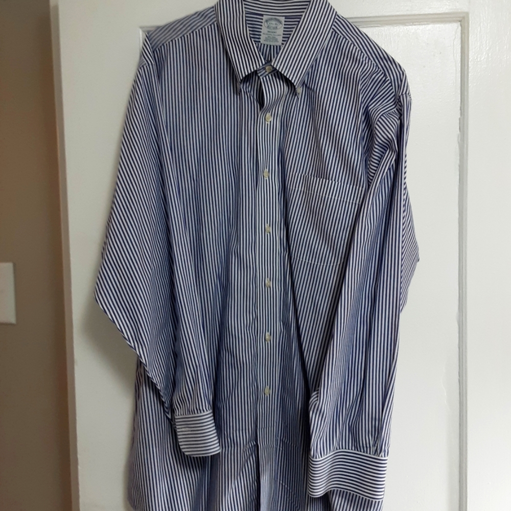 2 Brooks Brothers 17.5/33 Regent long sleeve button downs